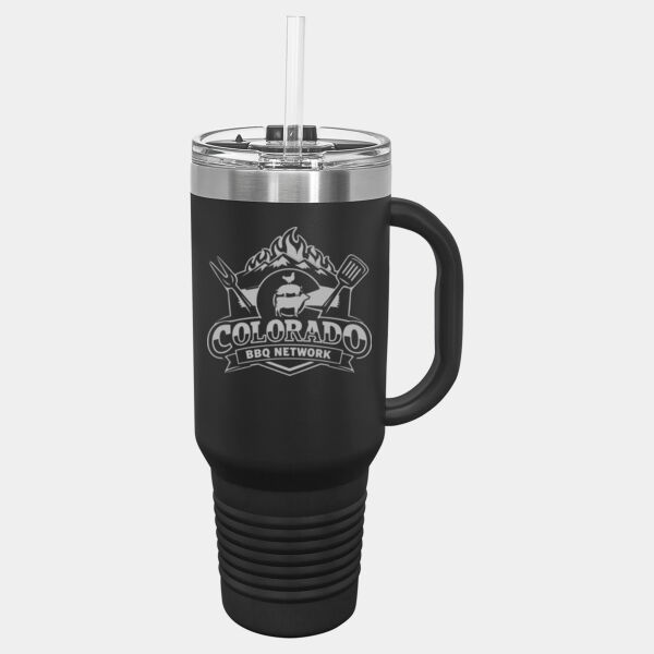 COBBQN ENGRAVED - Polar Camel 40oz. Travel Mug with Straw Thumbnail