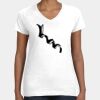 Women's Fine Jersey V-Neck Tee Thumbnail