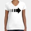 Women's Fine Jersey V-Neck Tee Thumbnail