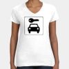 Women's Fine Jersey V-Neck Tee Thumbnail