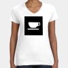 Women's Fine Jersey V-Neck Tee Thumbnail