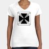Women's Fine Jersey V-Neck Tee Thumbnail