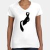 Women's Fine Jersey V-Neck Tee Thumbnail