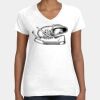 Women's Fine Jersey V-Neck Tee Thumbnail