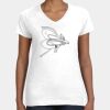 Women's Fine Jersey V-Neck Tee Thumbnail