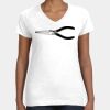 Women's Fine Jersey V-Neck Tee Thumbnail