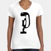 Women's Fine Jersey V-Neck Tee Thumbnail