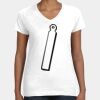 Women's Fine Jersey V-Neck Tee Thumbnail