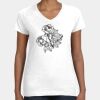 Women's Fine Jersey V-Neck Tee Thumbnail