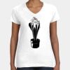 Women's Fine Jersey V-Neck Tee Thumbnail