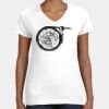 Women's Fine Jersey V-Neck Tee Thumbnail