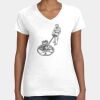 Women's Fine Jersey V-Neck Tee Thumbnail