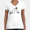 Women's Fine Jersey V-Neck Tee Thumbnail