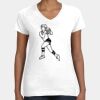 Women's Fine Jersey V-Neck Tee Thumbnail