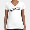 Women's Fine Jersey V-Neck Tee Thumbnail