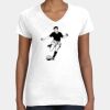 Women's Fine Jersey V-Neck Tee Thumbnail