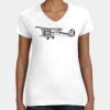 Women's Fine Jersey V-Neck Tee Thumbnail