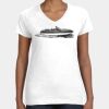 Women's Fine Jersey V-Neck Tee Thumbnail