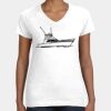 Women's Fine Jersey V-Neck Tee Thumbnail