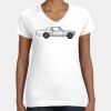 Women's Fine Jersey V-Neck Tee Thumbnail