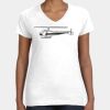 Women's Fine Jersey V-Neck Tee Thumbnail