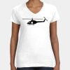 Women's Fine Jersey V-Neck Tee Thumbnail