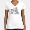 Women's Fine Jersey V-Neck Tee Thumbnail
