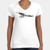 Women's Fine Jersey V-Neck Tee Thumbnail
