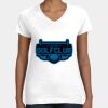 Women's Fine Jersey V-Neck Tee Thumbnail