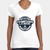 Women's Fine Jersey V-Neck Tee Thumbnail