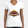 Women's Fine Jersey V-Neck Tee Thumbnail