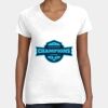 Women's Fine Jersey V-Neck Tee Thumbnail