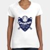 Women's Fine Jersey V-Neck Tee Thumbnail