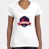 Women's Fine Jersey V-Neck Tee Thumbnail