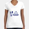 Women's Fine Jersey V-Neck Tee Thumbnail