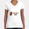 Women's Fine Jersey V-Neck Tee Thumbnail