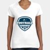 Women's Fine Jersey V-Neck Tee Thumbnail