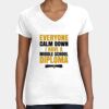 Women's Fine Jersey V-Neck Tee Thumbnail