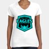 Women's Fine Jersey V-Neck Tee Thumbnail