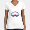 Women's Fine Jersey V-Neck Tee Thumbnail