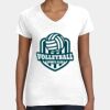Women's Fine Jersey V-Neck Tee Thumbnail