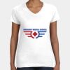 Women's Fine Jersey V-Neck Tee Thumbnail