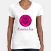Women's Fine Jersey V-Neck Tee Thumbnail