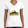 Women's Fine Jersey V-Neck Tee Thumbnail