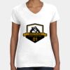Women's Fine Jersey V-Neck Tee Thumbnail