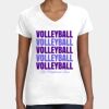 Women's Fine Jersey V-Neck Tee Thumbnail