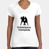 Women's Fine Jersey V-Neck Tee Thumbnail