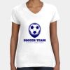 Women's Fine Jersey V-Neck Tee Thumbnail