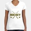 Women's Fine Jersey V-Neck Tee Thumbnail