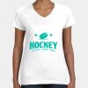 Women's Fine Jersey V-Neck Tee Thumbnail